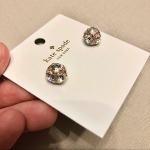 NWT kate spade Rose Gold Diamond Earrings